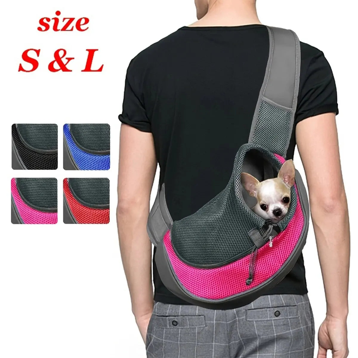 PawGo Sling: Breathable Pet Travel Shoulder Bag – Portable & Comfortable