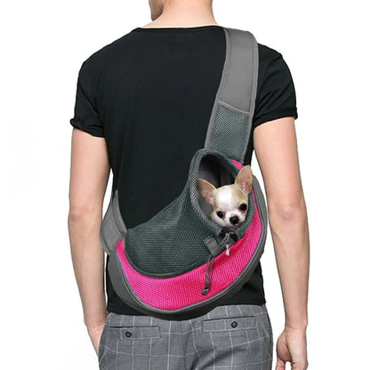 PawGo Sling: Breathable Pet Travel Shoulder Bag – Portable & Comfortable