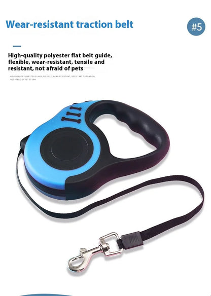 SwiftLeash Pro: Durable Retractable Pet Leash – 3m/5m for Outdoor Adventures