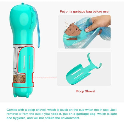 PetEase 3-in-1 Travel Bottle