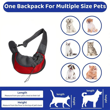 PawGo Sling: Breathable Pet Travel Shoulder Bag – Portable & Comfortable